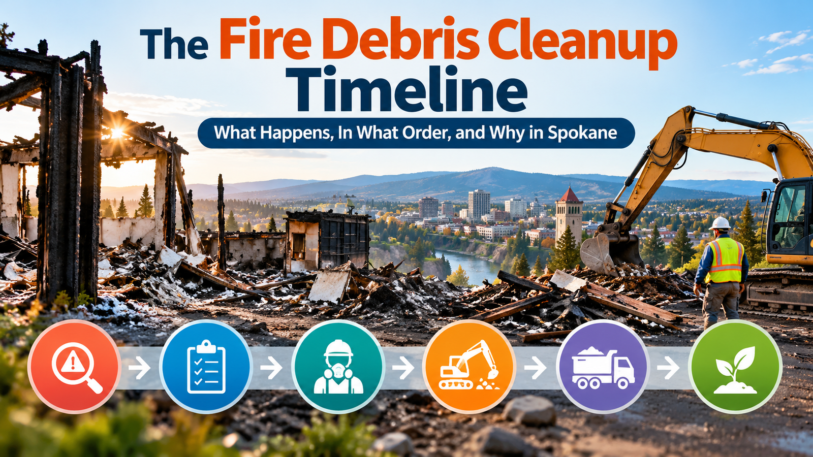 The Fire Debris Cleanup Timeline: What Happens, In What Order, and Why in Spokane